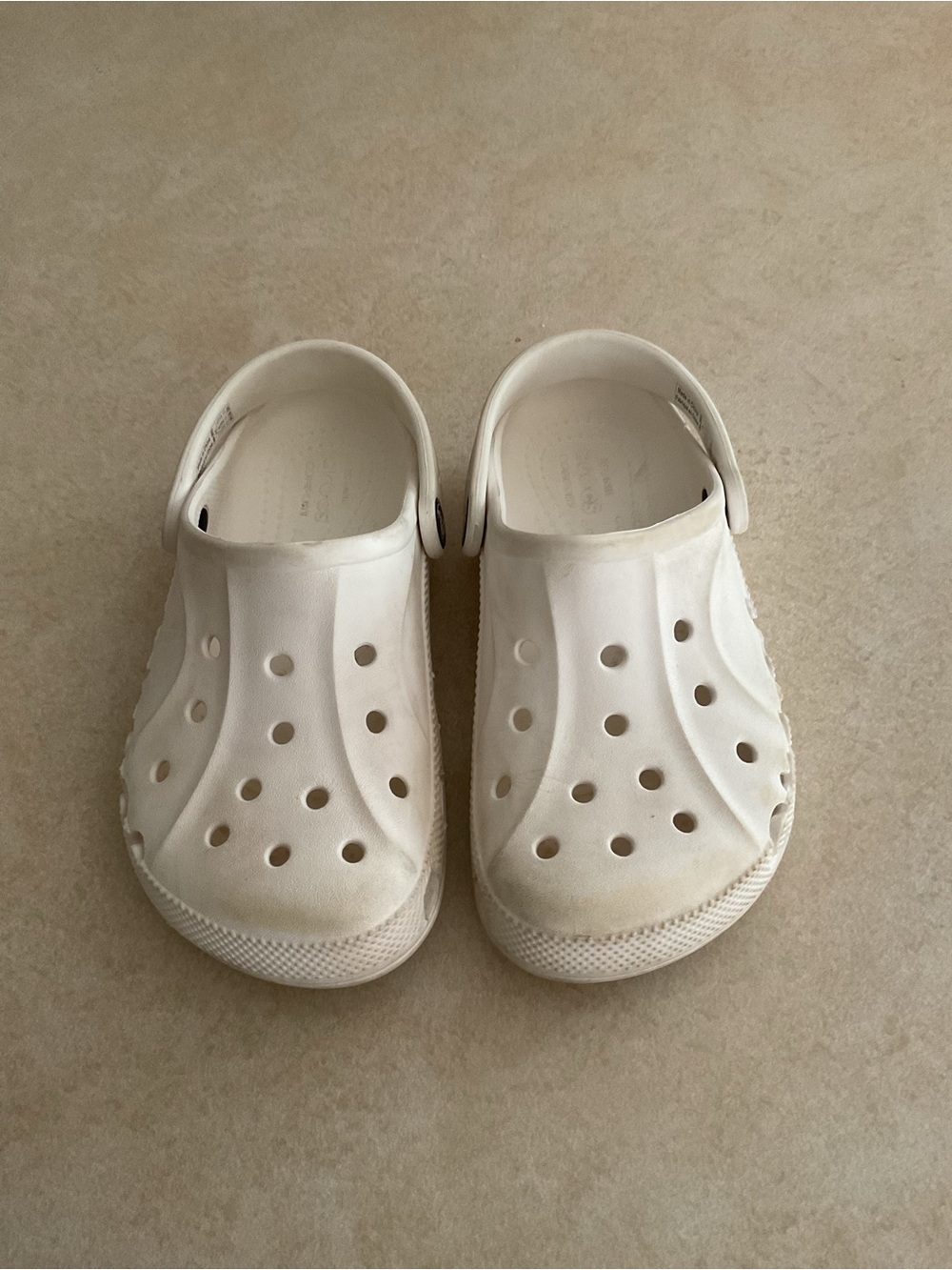 CROCS Kids White Slip-On Sandal Clog